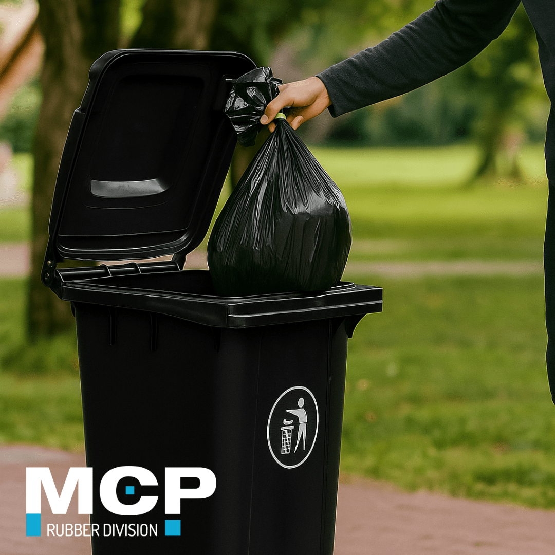 Contenedor de Basura de 240 Litros Gris - MCP Rubber Division