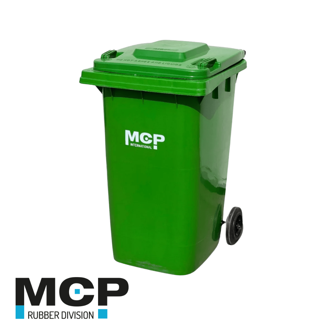 Contenedor de Basura de 240 Litros Verde - MCP Rubber Division