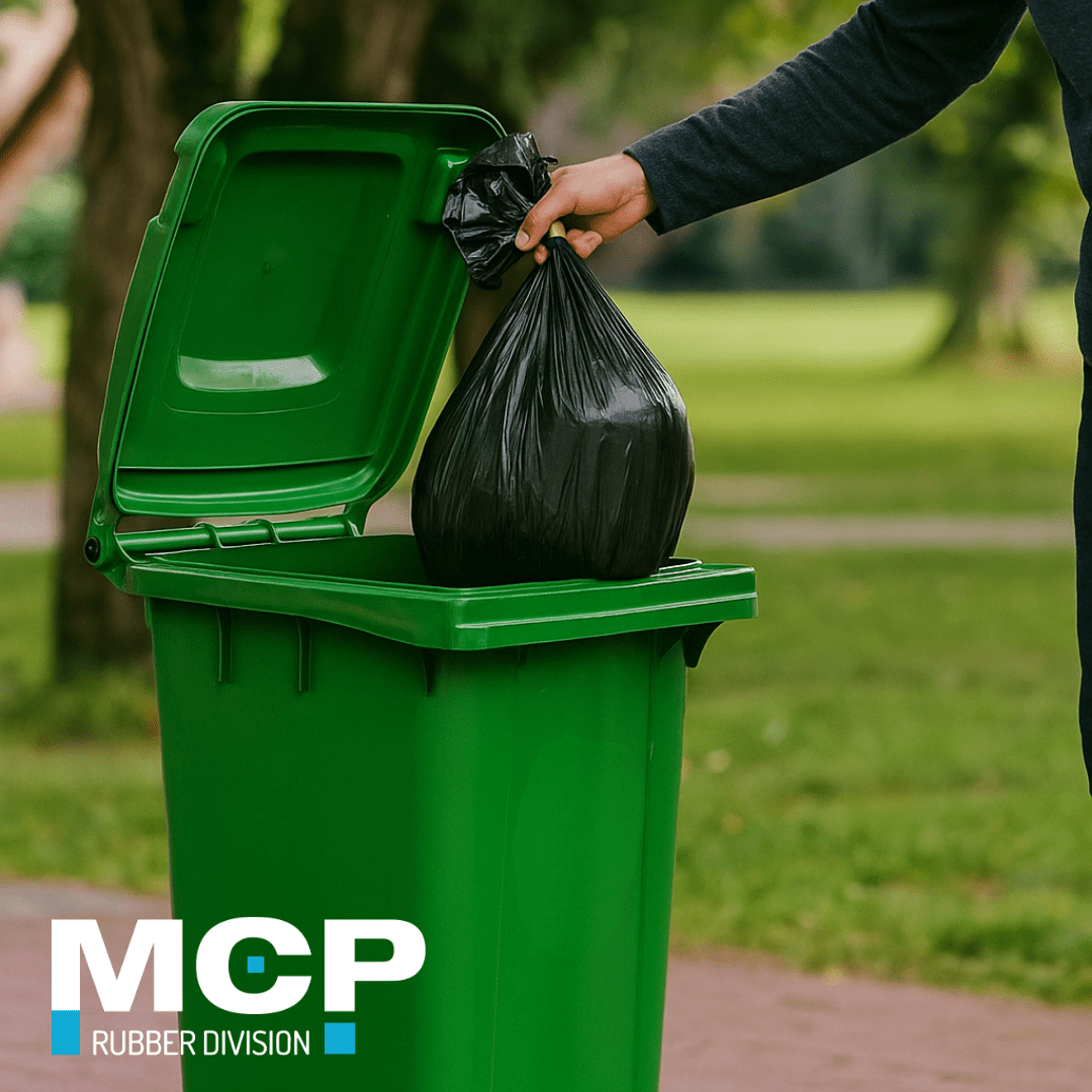 Contenedor de Basura de 240 Litros Verde - MCP Rubber Division