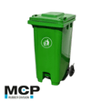 Contenedor de Basura Verde con pedal - MCP Rubber Division