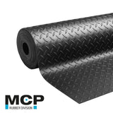 Piso Diamantado Negro 3mm x 1x20 metros.