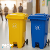 Pack 2 Contenedores de Reciclaje – Separación Básica para Oficina, Colegio o Condominio - MCP Rubber Division