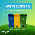 Pack 3 Contenedores de Reciclaje – Gestión Esencial para Colegios, Empresas y Comunidades - MCP Rubber Division
