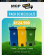Pack 3 Contenedores de Reciclaje – Gestión Esencial para Colegios, Empresas y Comunidades - MCP Rubber Division