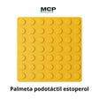 Palmeta Podotáctil Estoperol Amarillo 30cm x 30cm x 3,5mm - MCP Rubber Division