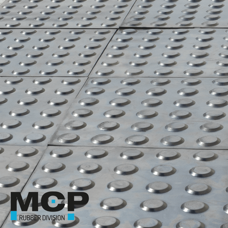 Palmeta Podotáctil Estoperol Negro 30cm x 30cm x 3,5mm - MCP Rubber Division