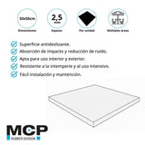 Pastelón Caucho 50cm x 50cm x 2,5cm - MCP Rubber Division