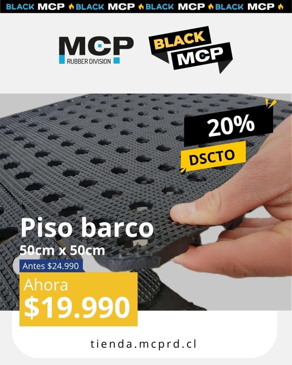 Piso Barco 50cm x 50cm - MCP Rubber Division