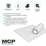 Piso Diamantado Negro 3mm x 1,6x20 metros - MCP Rubber Division