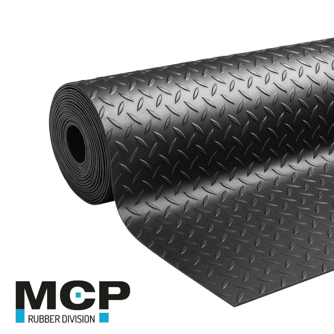 Piso Diamantado Negro - MCP Rubber Division