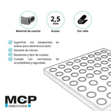 Piso Estoperol Negro en Rollo 2,5 mm 1,5x20 metros - MCP Rubber Division