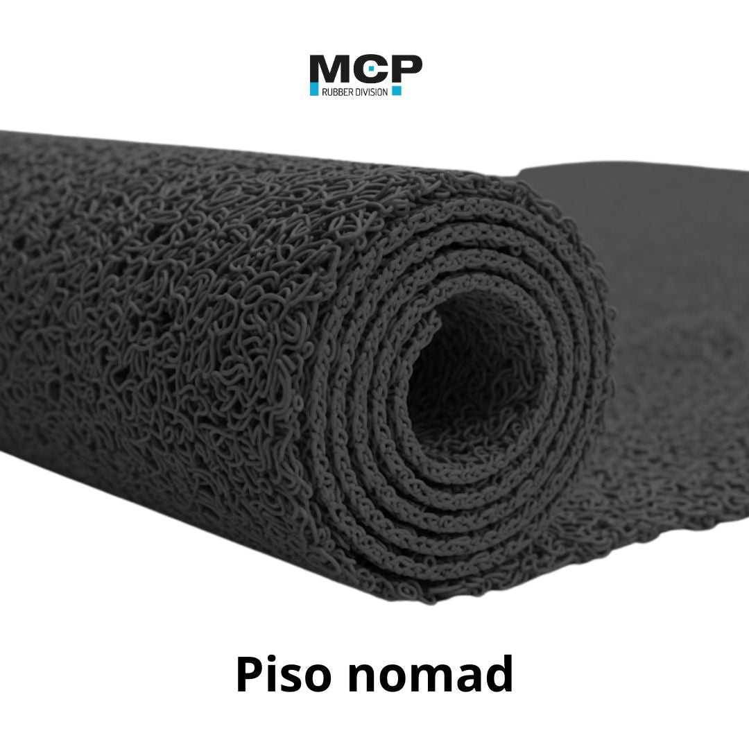 Piso Nomad Negro Trafico Medio 12mm x 1,2m x 12 metros - MCP Rubber Division