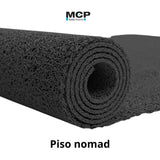 Piso Nomad Negro Trafico Medio 12mm x 1,2m x 12 metros - MCP Rubber Division