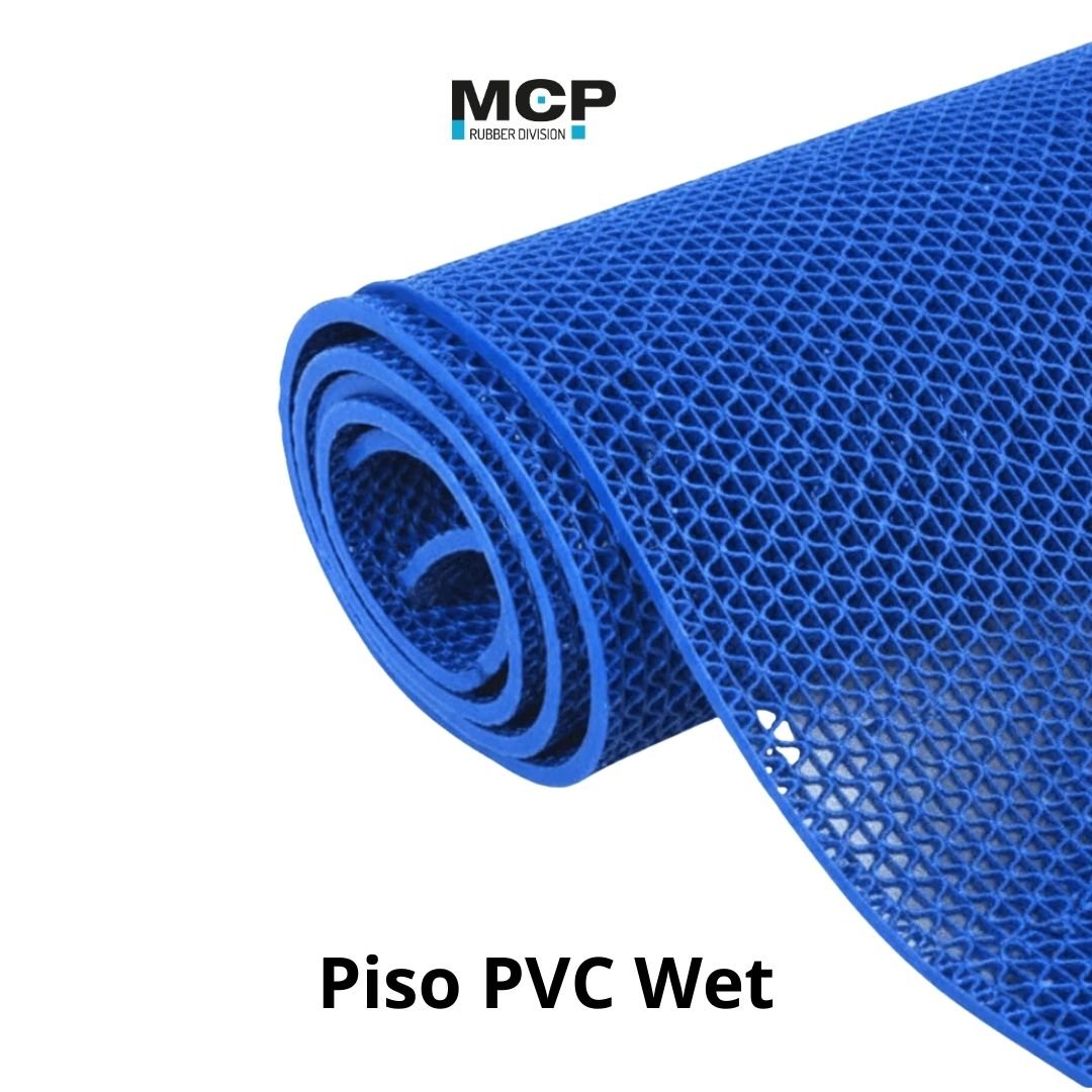 Piso Wet Azul 5,5mm de 1,2 x 15 Metros - MCP Rubber Division