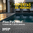Piso Wet Gris 5,5mm de 1,2 x 15 Metros - MCP Rubber Division