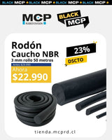 Rodón de Caucho NBR 3 mm – Rollo 50 metros - MCP Rubber Division