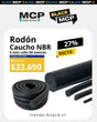 Rodón de Caucho NBR 5 mm – Rollo 50 metros - MCP Rubber Division