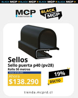 Sello Puerta P - 40 (PV28) – Rollo 50 metros - MCP Rubber Division