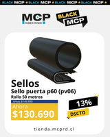 Sello Puerta P - 60 (PV06) – Rollo 50 metros - MCP Rubber Division